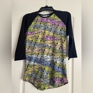 LuLaRoe 3/4 sleeve bicycle tee